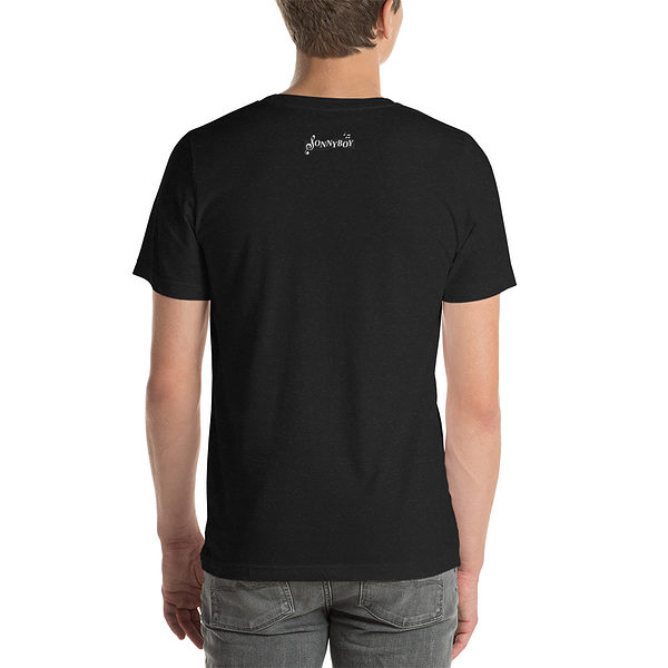 Unisex Staple T Shirt Black Heather Back 62F94934E87B8