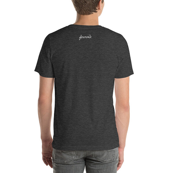 Unisex Staple T Shirt Dark Grey Heather Back 62F94934Efdd6