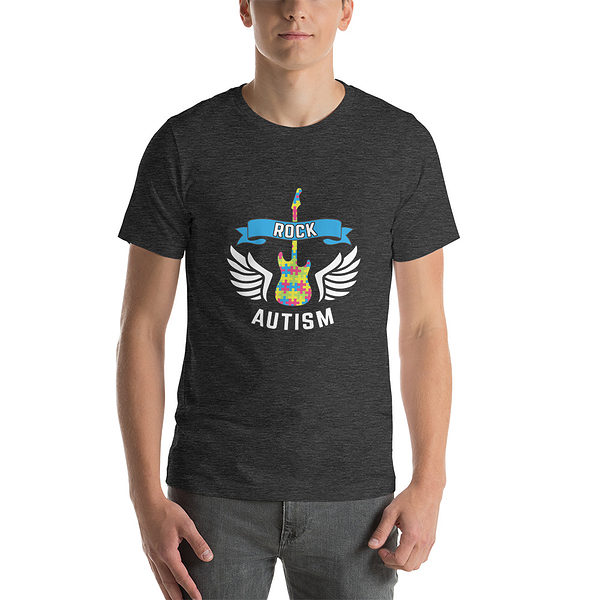Unisex Staple T Shirt Dark Grey Heather Front 62F94934Eeeaa
