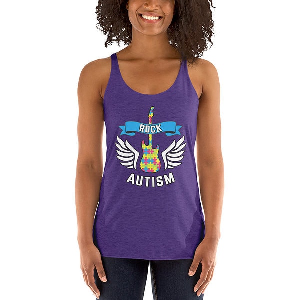 Womens Racerback Tank Top Purple Rush Front 62F94Edf5B8Ea