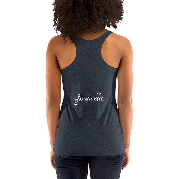 Womens Racerback Tank Top Vintage Navy Back 62F94Edf5B772