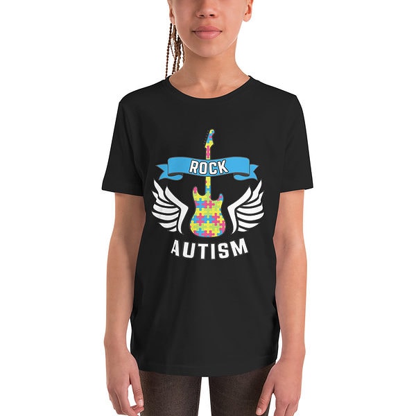 Youth Staple Tee Black Front 62F953B0210A7