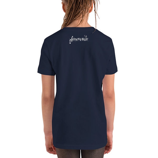 Youth Staple Tee Navy Back 62F953B022626