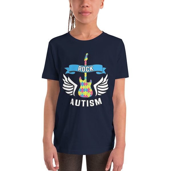 Youth Staple Tee Navy Front 62F953B0223B4