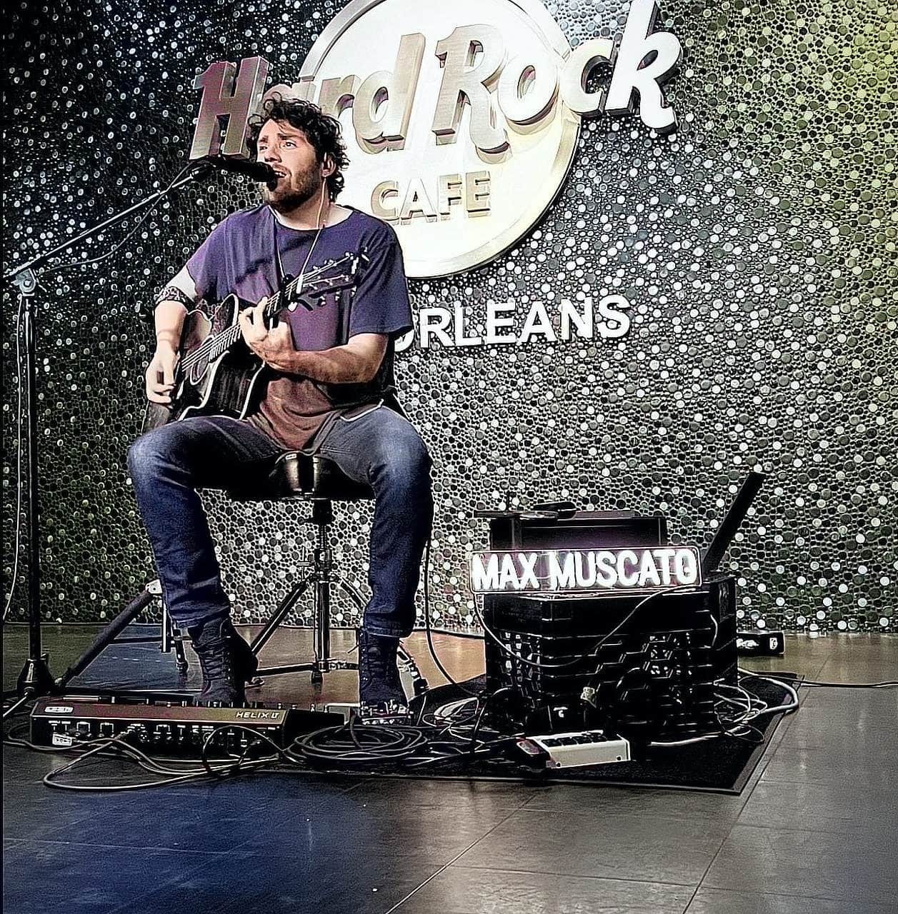 Max Muscato Performing At The Hard Rock Cafe In New Orleans